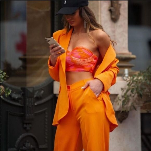 ZARA TULLE CORSET TOP size L - Picture 6 of 16